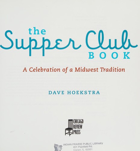 The Supper Club Book