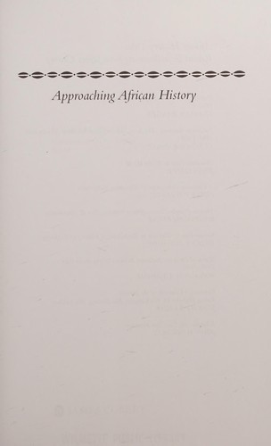 Approaching African History