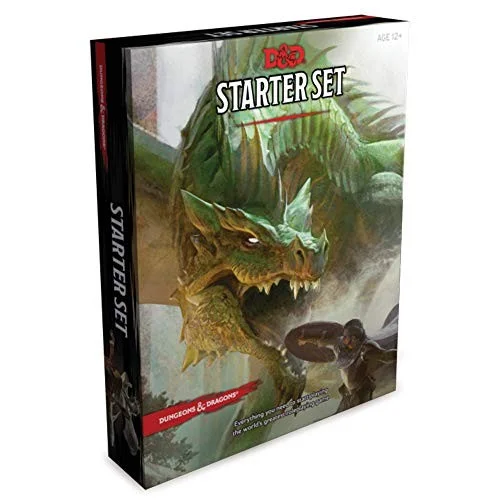 Dungeons & Dragons Starter Set (Six Dice, Five Ready-to-Play D&D Characters With Character Sheets, a Rulebook, and One Adventure) : Fantasy Roleplaying Game Starter Set