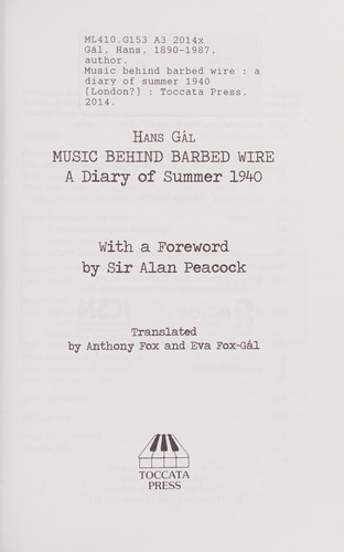 Music behind Barbed Wire