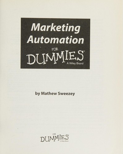 Marketing Automation For Dummies
