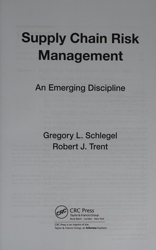 Supply Chain Risk Management