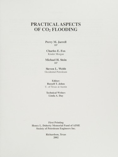Practical Aspects of CO2 Flooding