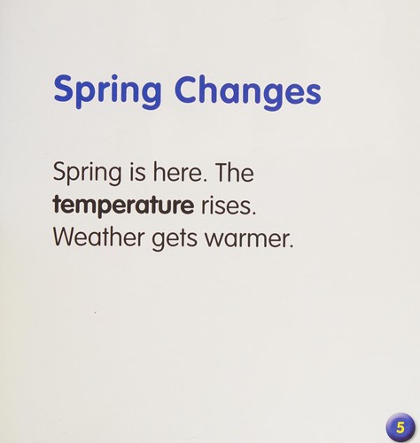 What Do People Do in Spring?