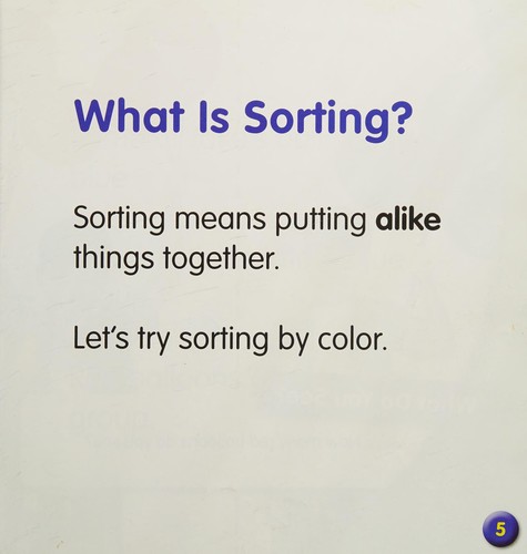Let's Sort by Color