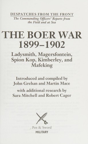 Boer War 1899-1902