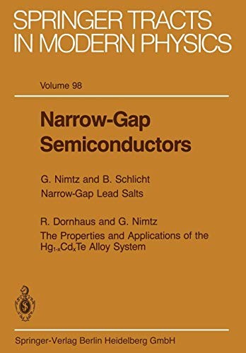 Narrow-Gap Semiconductors (Softcover Reprint of the Original 1st 1983)