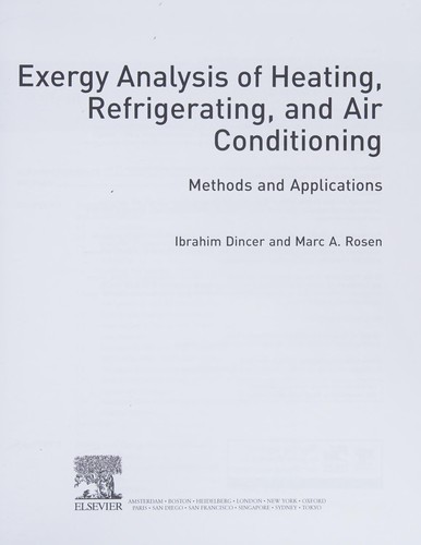 Exergy Analysis of Heating, Refrigerating and Air Conditioning