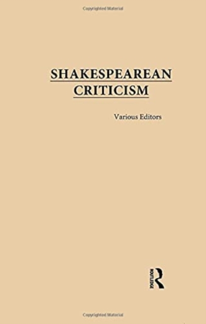 Shakespearean Criticism