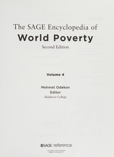 The SAGE Encyclopedia of World Poverty