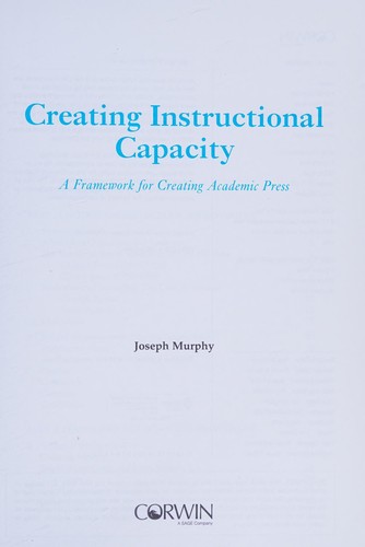 Creating Instructional Capacity