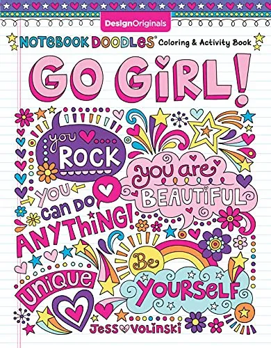 Notebook Doodles Go Girl! : Coloring & Activity Book