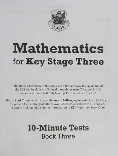 Mathematics for KS3: 10-Minute Tests - Book 3 (including Answers)