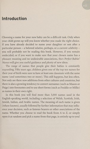 Perfect Babies' Names