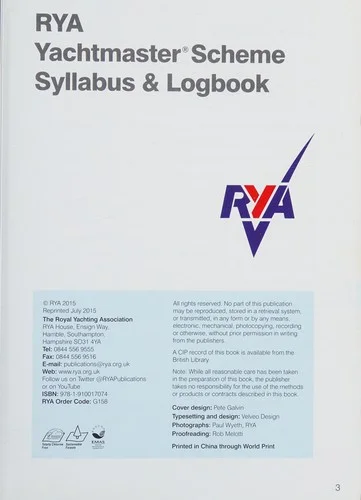 Yachtmaster Scheme Syllabus & Logbook