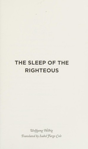 The Sleep of the Righteous