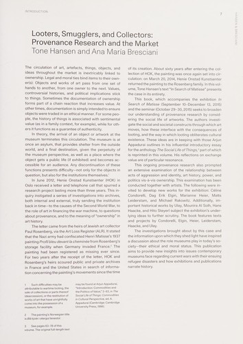 Looters, Smugglers and Collectors