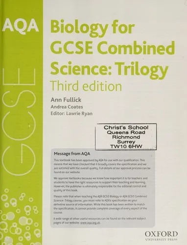 AQA GCSE Biology for Combined Science (Trilogy) Student Book