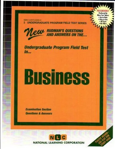 BUSINESS : Passbooks Study Guide