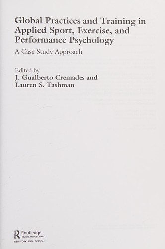 Global Practices and Training in Applied Sport, Exercise, and Performance Psychology