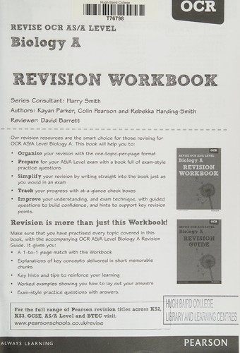 Pearson REVISE OCR AS/A Level Biology Revision Workbook - for 2026, 2027 exams