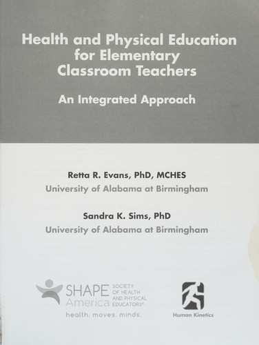 Health and Physical Education for Elementary Classroom Teachers