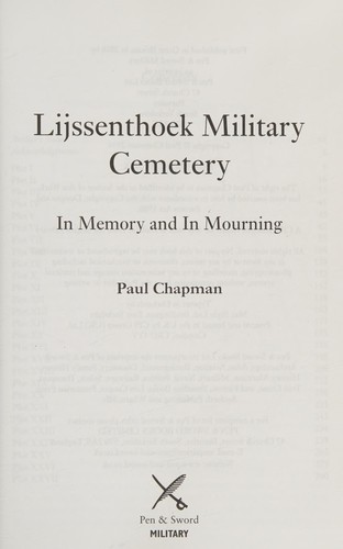 Lijssenthoek Military Cemetery