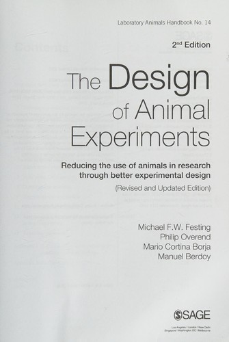 The Design of Animal Experiments