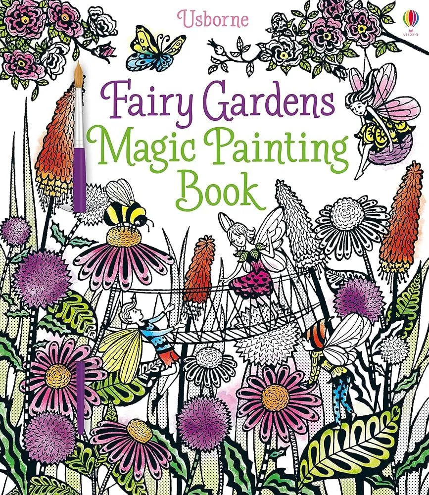 Fairy Gardens Magic Painting Book