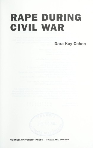 Rape During Civil War