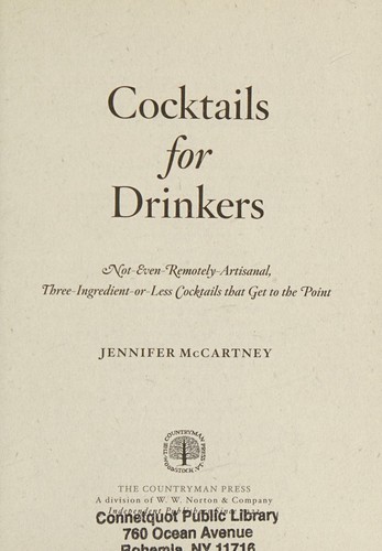 Cocktails for Drinkers