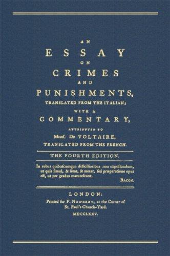 An Essay on Crimes and Punishments