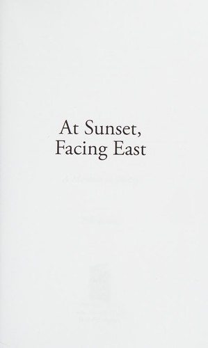 At Sunset, Facing East
