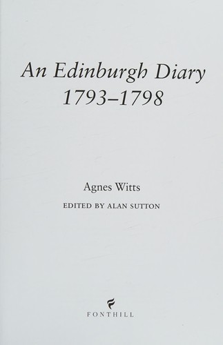 Edinburgh Diary 1793 1798
