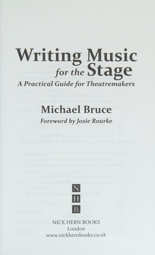 Writing Music for the Stage