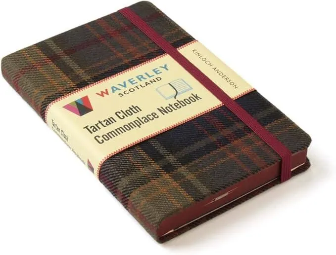 Waverley (M): Kinloch Anderson Tartan Cloth Pocket Commonplace Notebook