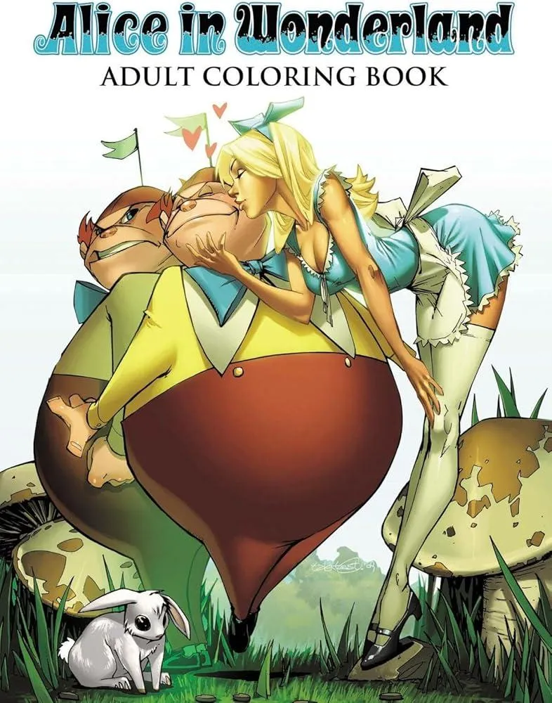 Alice in Wonderland Adult Coloring Book