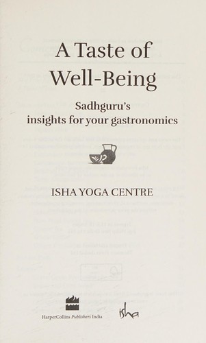 A Taste of Well-Being