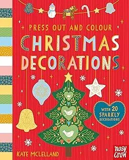 Press Out and Colour: Christmas Decorations