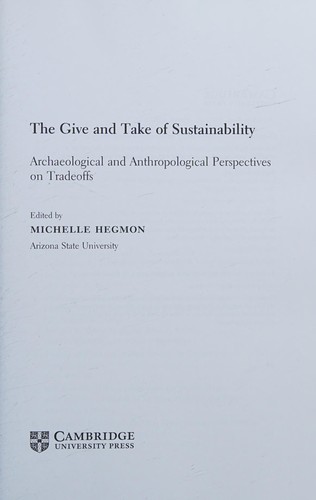 The Give and Take of Sustainability