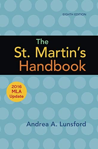 The St. Martin's Handbook with 2016 MLA update