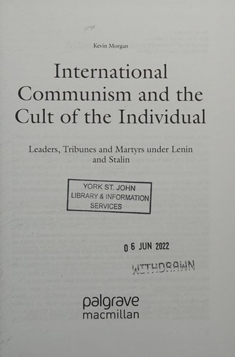 International Communism and the Cult of the Individual