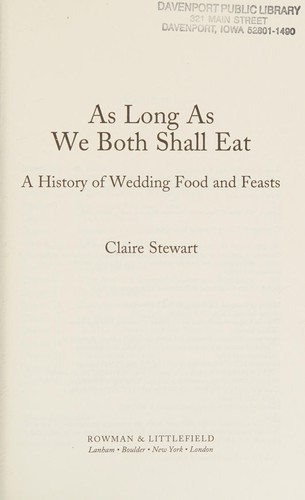 As Long As We Both Shall Eat