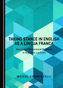 Taking Stance in English as a Lingua Franca