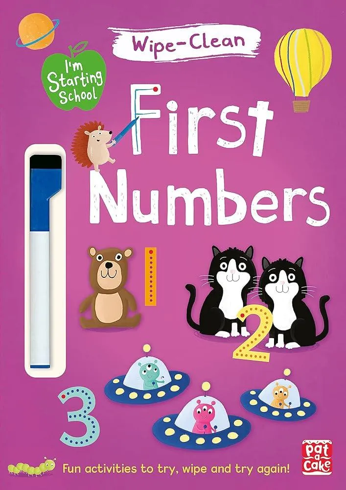 I'm Starting School: First Numbers : Wipe-clean book with pen