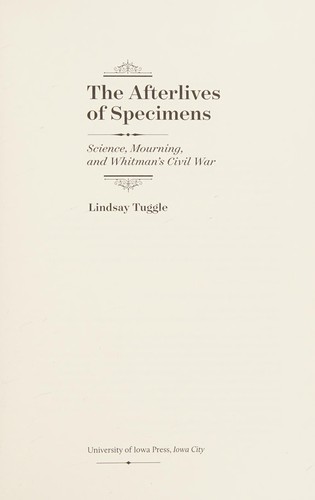 The Afterlives of Specimens