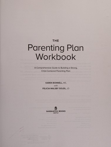The Parenting Plan Workbook