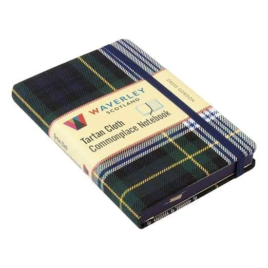 Waverley (M): Dress Gordon Tartan Cloth Commonplace Notebook