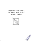 Agricultural Sustainability and Environmental Ch – Gordion Special Studies 8