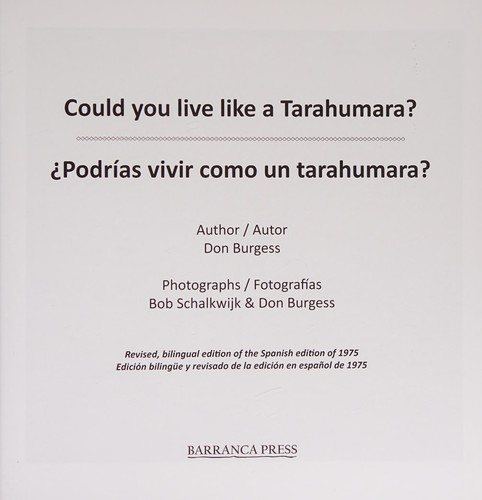 Could you live like a Tarahumara? ?Podrias vivir como un Tarahumara?
